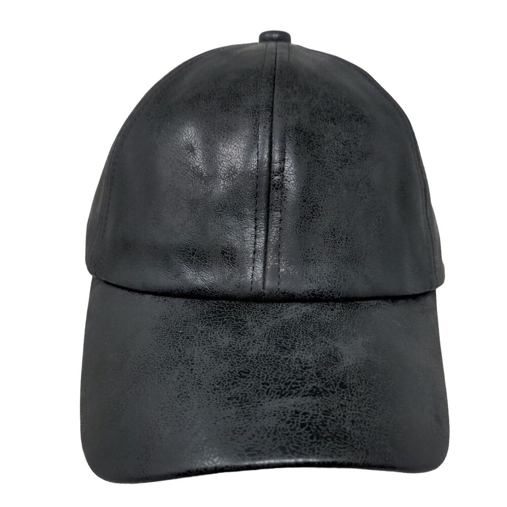 Marcus Adler New York Strapback Hat Black One Size Adjustable Blank 6 Panel